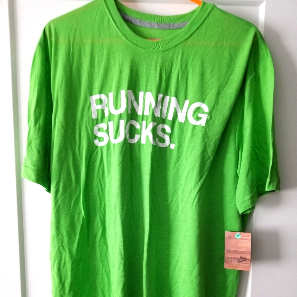 Nike "Running Sucks" T shirt